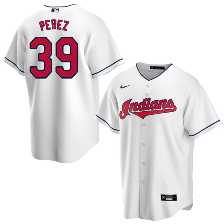 Nike Men #39 Oliver Perez Cleveland Indians Baseball Jerseys Sale-White